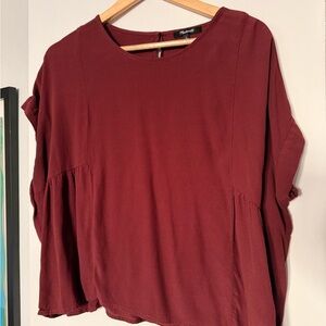 Madewell Burgundy Blouse